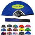 Funny Large Bamboo Fan With UV Reactive Ink