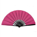 Funny Large Bamboo Fan With UV Reactive Ink