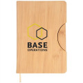 5.8x8.3 Maui Faux Bamboo Notebook with Phone Holder
