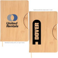 5.8x8.3 Maui Faux Bamboo Notebook with Phone Holder