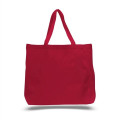 12 Oz. Cotton Canvas Jumbo Tote Bag With Long Handles
