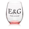 9 oz. Stemless Etched Wine Glasses
