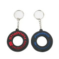 Rubber Mini Racing Tyre Wheel Keychain