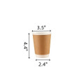 13.5oz. Double Wall Insulated Coffee Paper Cups