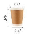 13.5oz. Double Wall Insulated Coffee Paper Cups