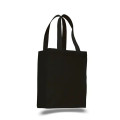 12 Oz. Cotton Canvas Gusset Shopping Tote Bag