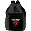 Premium 1200D Fusion Sport Drawstring Backpack 14"x18"x7"
