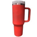 40 oz Vacuum Insulated Tumbler Copper Lined w/ Lid & Handle