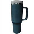 40 oz Vacuum Insulated Tumbler Copper Lined w/ Lid & Handle