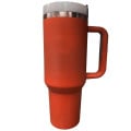 40 oz Vacuum Insulated Tumbler Copper Lined w/ Lid & Handle