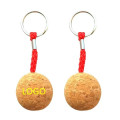 Floating Cork Ball Keychain