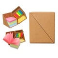 Foldable Sticky Note Cube with Pen Holder