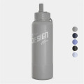 40oz Hydrapeak® Stainless Steel Insulated Straw Water Bottle