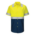 Red Kap Men's Tall Enhanced & Hi-Visibility Work Shirt
