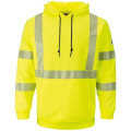 Bulwark Men's Tall Hi-Visibility Hooded Sweatshirt