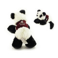 8" Panda with vest and one color imprint