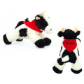 8" Mini Moo the Cow with bandana and one color imprint