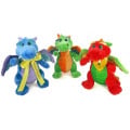 7" Legendary Dragons Assortment with ribbon and one color im