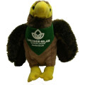 7" Hawk Stuffed Animal with Bandana and One Color Imprint