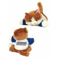 8" Sunshine Tabby Cat with t-shirt and one color imprint