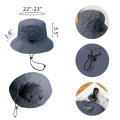 Foldable Bucket Hat with Drawcord