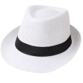 Natural Straw Fedora Hat