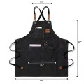 Unisex Canvans Apron W/Pocket Adjustable Strap MOQ 10