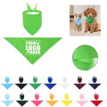 Polyeser Triangle Washable Solid Pet Bandana