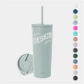 24 oz Simple Modern® Stainless Steel Insulated Straw Tumbler