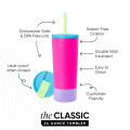 24 oz Simple Modern® Stainless Steel Insulated Straw Tumbler