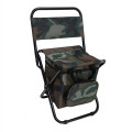 Portable Backrest Folding Chair With Cooler Bag