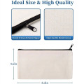 Canvas Pencil Pen Case Zipper Bag
