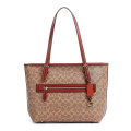 Coach Taylor Signature Logo Canvas Tote Bag