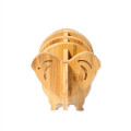 Elephant Shaped Bamboo Coaster and Table Top Decoration