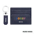 Hugo Boss® Classic Grained Key Ring & Card Holder Set