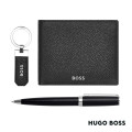 Hugo Boss® Ballpoint Pen, Key Ring & Wallet Set