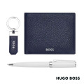 Hugo Boss® Ballpoint Pen, Key Ring & Wallet Set
