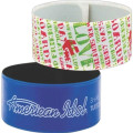 Reflective Vinyl Slap (Large) Bracelet + 1-2 color logo