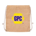 India Jute Drawstring Bag