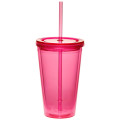 16 oz. Double Wall Acrylic Tumbler With Straw