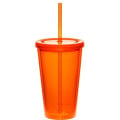 16 oz. Double Wall Acrylic Tumbler with Straw