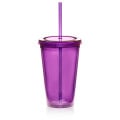 16 oz. Double Wall Acrylic Tumbler with Straw