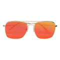 Aviator Sunglasses With Mirrored Lenses