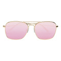 Aviator Sunglasses With Mirrored Lenses
