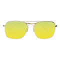 Aviator Sunglasses With Mirrored Lenses