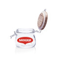 16 oz Glass Candy Jars with Wire Wooden Lids