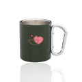 10 oz. Carabiner Handle Stainless Steel Mug