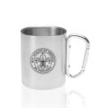 10 oz. Carabiner Handle Stainless Steel Mug