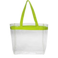 Color Handles Clear Plastic Tote Bags