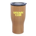 28 oz. Challenger Travel Mug with Wood Finish